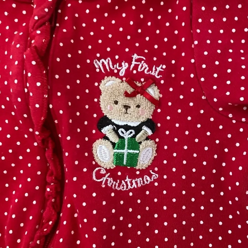 Baby’s First Christmas Red One Piece Pajamas